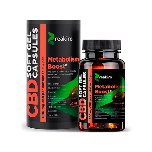 Reakiro Metabolism Boost CBD Capsules: Potent & Effective Formula