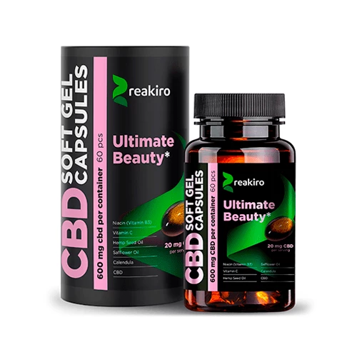 Care for your skin with nature: Reakiro CBD 10% Beauty Capsules
