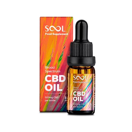 Sool Breitband-CBD-Öl 500 mg, 10 ml: Reakiro raffiniert und geschmeidig formuliertes CBD-Öl